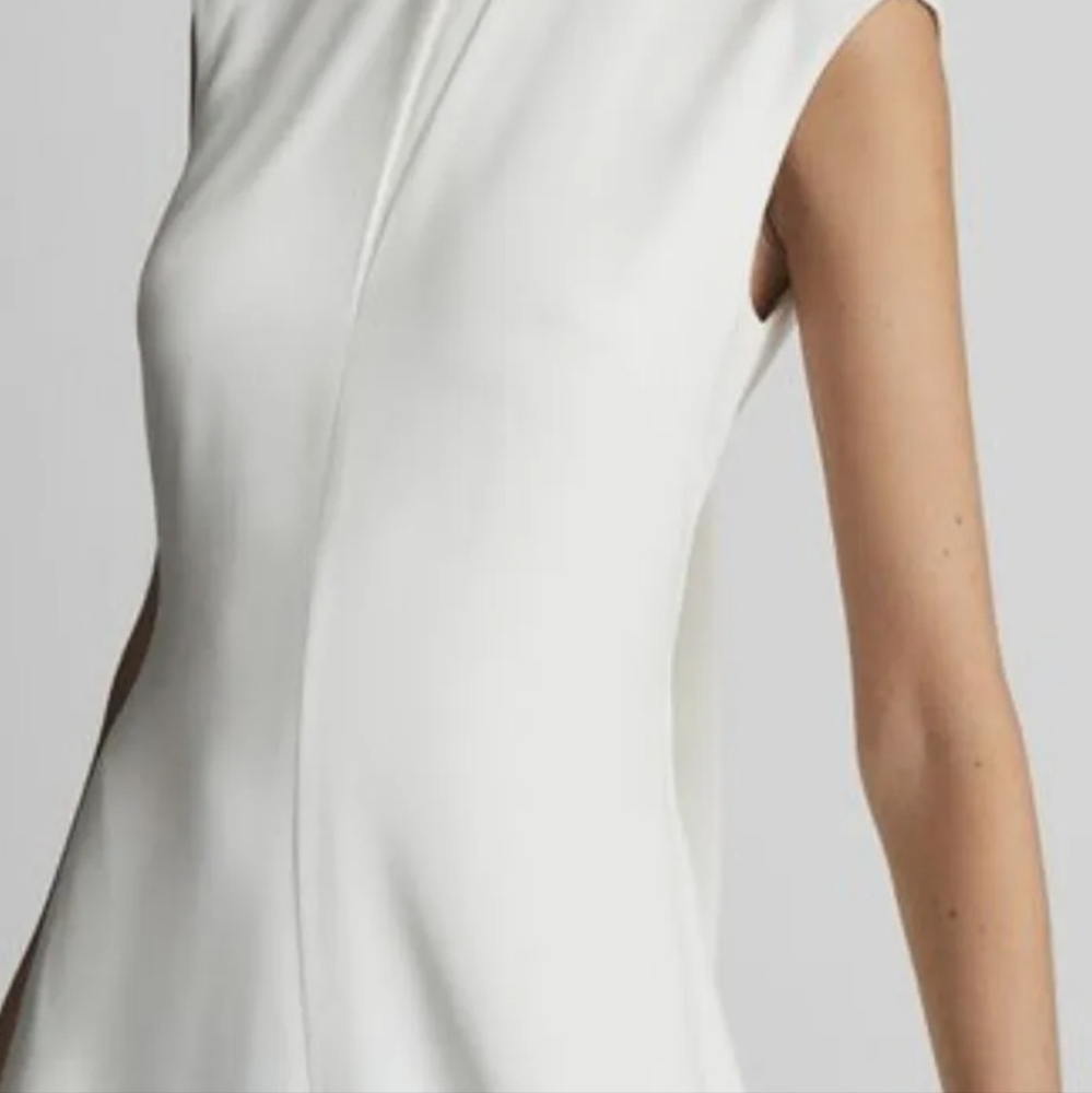 Reiss White Sleeveless Tie-Back Maxi Dress - Picture 2 of 6